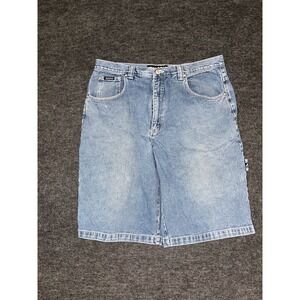 Vintage Kani Jean Carpenter Shorts Mens 36 Blue Denim Cotton Stretch Workwear